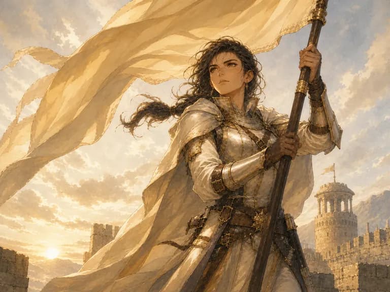 Solene, Oriflamme of the East illustration